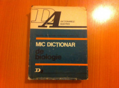 Mic dictionar de biologie Teofil Craciun Virginia Craciun 1976 editura albatros foto