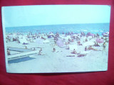 Ilustrata Mamaia - Pe Plaja circulat 1966