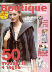 Revista moda BOUTIQUE - octombrie 2005, completa, cu insert foto