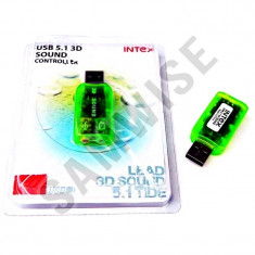 Placa de sunet USB VIRTUAL 5.1 CHANNEL 3D INTEX..........GARANTIE 12 LUNI!!! foto