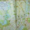 București harta metroului, Bucharest Subway map, cu străzile orașului, c. 2000