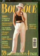 Revista moda BOUTIQUE - aprilie 1996, completa, insert fara tipare foto