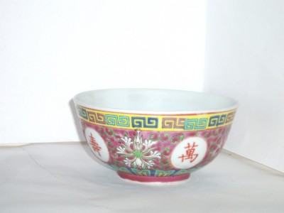 Bol (won) portelan chinezesc decorat manual wu kai - marcat Jiangxi, Jingdezhen foto