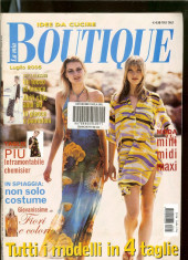 Revista moda BOUTIQUE - iulie 2005, completa, cu insert foto