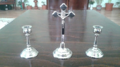 Crucifix cu doua sfesnice foto