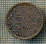 8709 MONEDA- ANGOLA COLONIE - 50 CENTAVOS -anul 1961