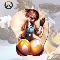 Mousepad 3D OverWatch (10 modele) ERGONOMIC silicon OW mouse pad mei diva +CADOU foto