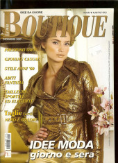 Revista moda BOUTIQUE - decembrie 2007, completa, cu insert foto