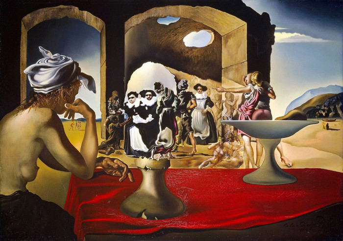 Salvador Dali &quot;Slave Market&quot; 1940 Replica Pictura Tablou 30x21cm High Rez