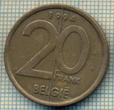 8717 MONEDA- BELGIA(BELGIE)- 20 FRANCS(20 FRANK) -anul 1994-starea ce se vede, Africa