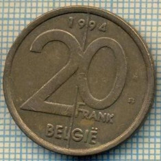 8717 MONEDA- BELGIA(BELGIE)- 20 FRANCS(20 FRANK) -anul 1994-starea ce se vede