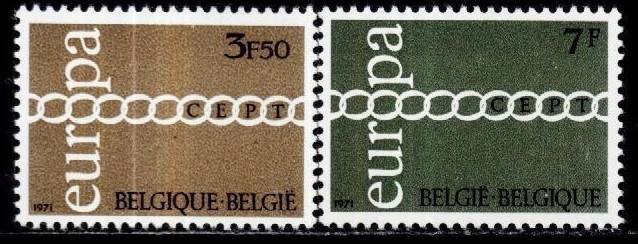 Europa-cept 1971 - Belgia cat.nr.1578-9 neuzat,perfecta stare(z)