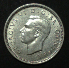 Marea Britanie 3 pence 1940 10 Argint foto