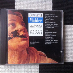 Gustav mahler concerto il canto della terra cd disc muzica clasica ed. vest 1990