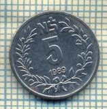 8706 MONEDA- URUGUAY - 5 NUEVO PESOS -anul 1989 -starea ce se vede, Africa