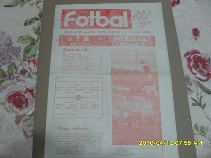 program UTA - Metalul Bocsa