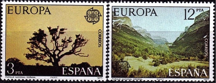 Europa-cept 1977 - Spania cat.nr.2052-3 neuzat,perfecta stare(z)