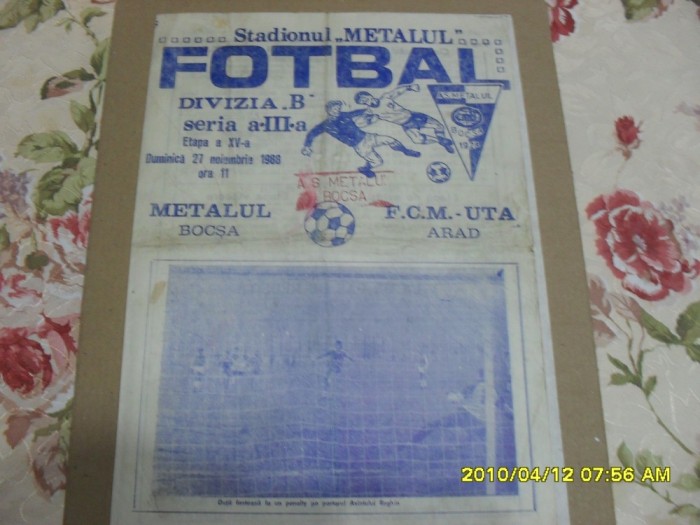 program Metalul Bocsa - UTA
