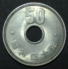 Japonia 50 yen 1965 UNC foto