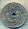 8718 MONEDA- BELGIA(BELGIQUE-BELGIE)- 25 CENTIMES -anul 1938-starea ce se vede, Africa