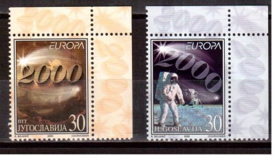 JUGOSLAVIA 2000, Europa Cept, Cosmos, serie neuzata, MNH foto