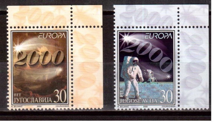 JUGOSLAVIA 2000, Europa Cept, Cosmos, serie neuzata, MNH
