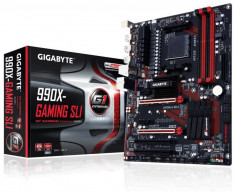 Placa de baza GIGABYTE Socket AM3+, 990X-GAMING SLI, AMD 990X, 4* DDR3 2000(O.C.)/1866/1600/1333, 1*PCIEx16/1*PCIEx16 (max. x8)/1*PCIEx16 (max. bulk foto