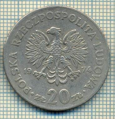 8755 MONEDA- POLONIA - 20 ZLOTYCH -anul 1974 -starea ce se vede foto