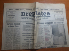 ziarul dreptatea 15 decembrie 1990--studentii,speranta democratiei foto