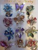 Martisoare - brose - flori colorate cu insertie de cristale