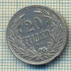 8797 MONEDA- UNGARIA - 20 FILLER -anul 1908 -starea ce se vede