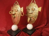 Statuete sculptura bronz, marmura, stil brutalist modernist etnic, tribal