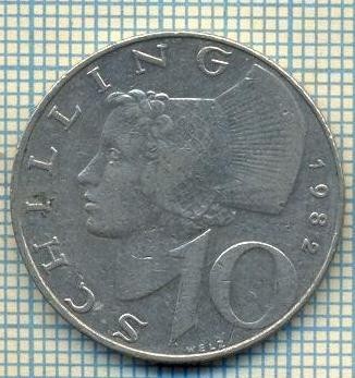 8814 MONEDA- AUSTRIA - 10 SCHILLING -anul 1982 -starea ce se vede foto