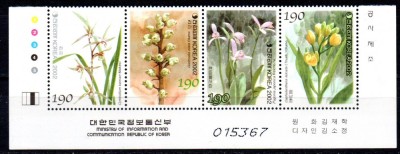 COREEA DE SUD 2002, Flora, serie neuzata, MNH foto