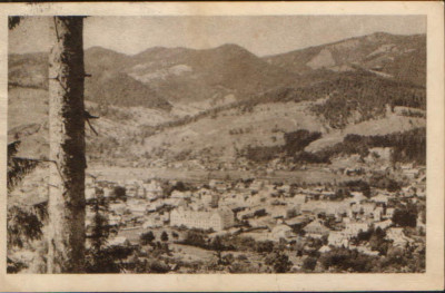 Romania - Carte postala circulata 1955 -C-lung Moldova - vedere generala -2/scan foto