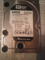 Hard-disk PC WD Black 640 GB, Sata3, 7200 rpm, 32MB, 100% health L80 foto