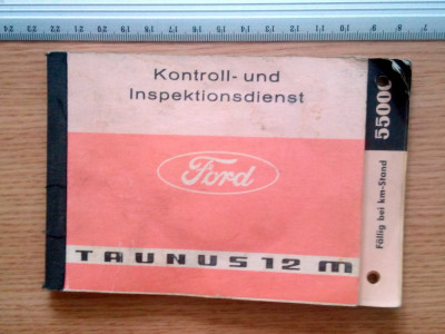 CARTE AUTO FORD TAUNUS 12 M foto