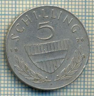 8839 MONEDA- AUSTRIA - 5 SCHILLING -anul 1970 -(CAL) -starea ce se vede foto