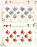 COREEA DE SUD 2001, Flora, serie neuzata, MNH, Nestampilat