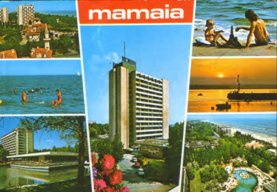 Carte postala circ. 1982 - Mamaia - Colaj de imagini foto