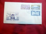 Plic FDC Targul de la Brno 1959 Cehoslovacia , 3 valori