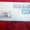Plic FDC Targul de la Brno 1959 Cehoslovacia , 3 valori