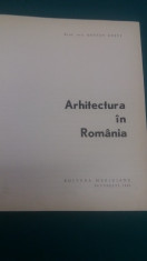 ARHITECTURA IN ROMANIA/ GUSTAV GUSTI/ 1965 foto