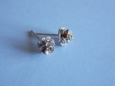 Cercei de argint- trandafir -1188 foto