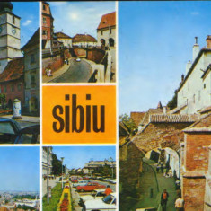 Carte postala circ. 1974 - Sibiu - Colaj de imagini