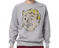 Bluza Sweatshirt Fallout Vault Boy Vintage Marimea S foto