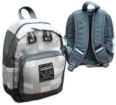 Rucsac Minecraft Grey Backpack foto