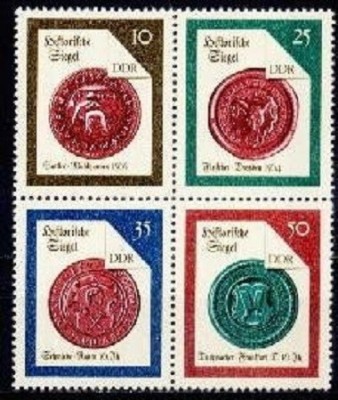 GERMANIA (DDR) 1988 &amp;ndash; SIGILII DIN CEARA, serie BLOC nestampilata, VL3 foto