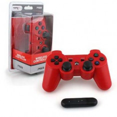 Controller Ps3 Wireless 2.4 Ghz Ttx Tech Red foto