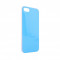 Husa Protectie Spate XQISIT iPlate neon blue pentru Apple iPhone 5S